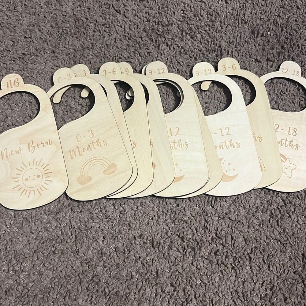 NWT baby size clothes closet dividers set of 11